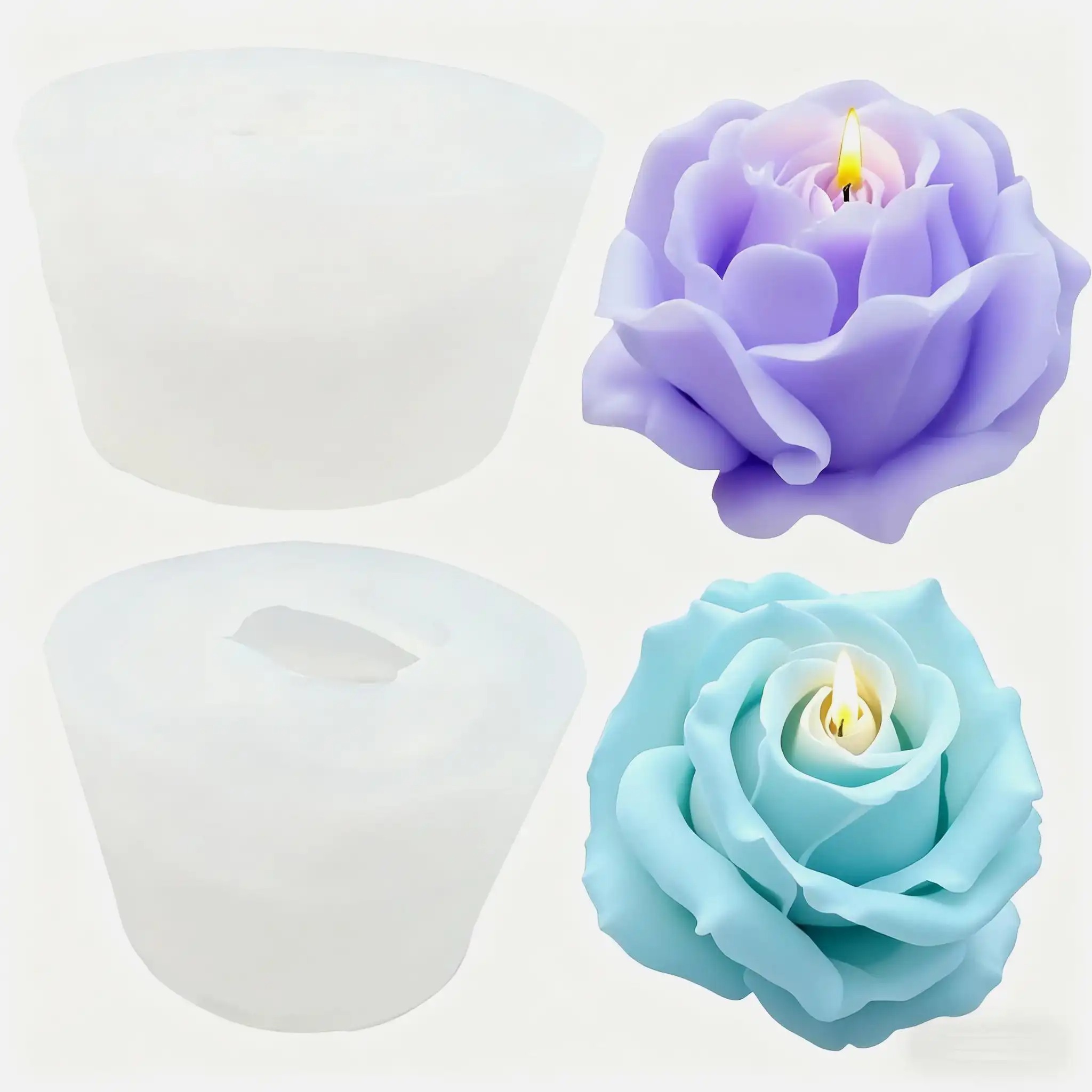 Resin Craft Ideas - 2 piezas de moldes románticos para