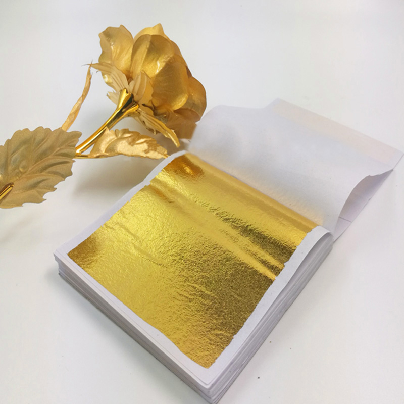 Gold Foil Flakes - 100 piezas de imitación de papel