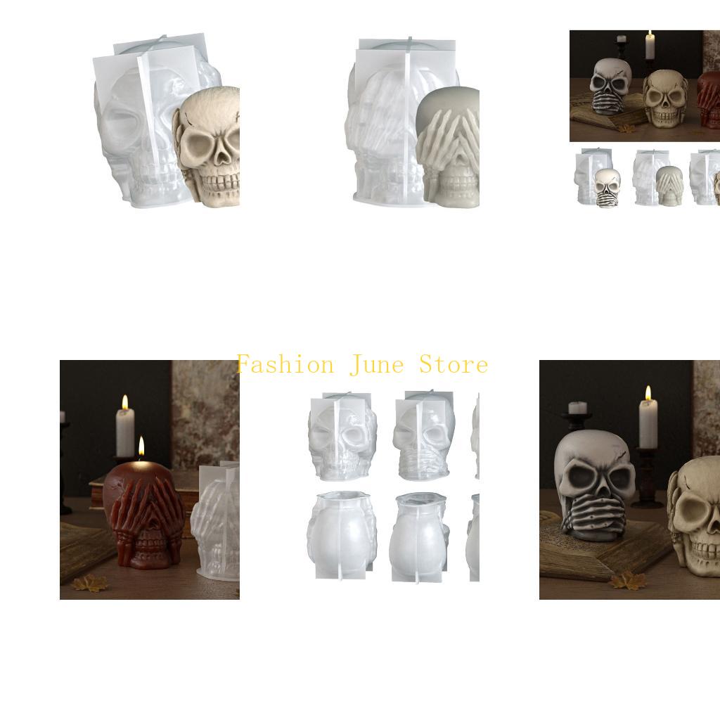 Resin Craft Workshop - Molde calavera multiusos N5KA para artesanías