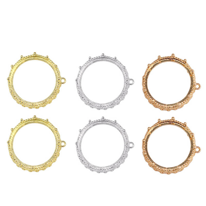Bezels Set Pendant - 20 piezas de latón fundido con