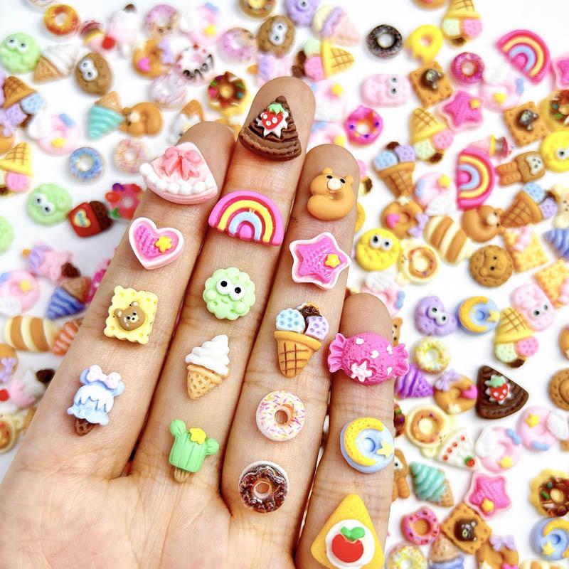 Crafting Resin - Resina, varios estilos, dibujos animados, helado,