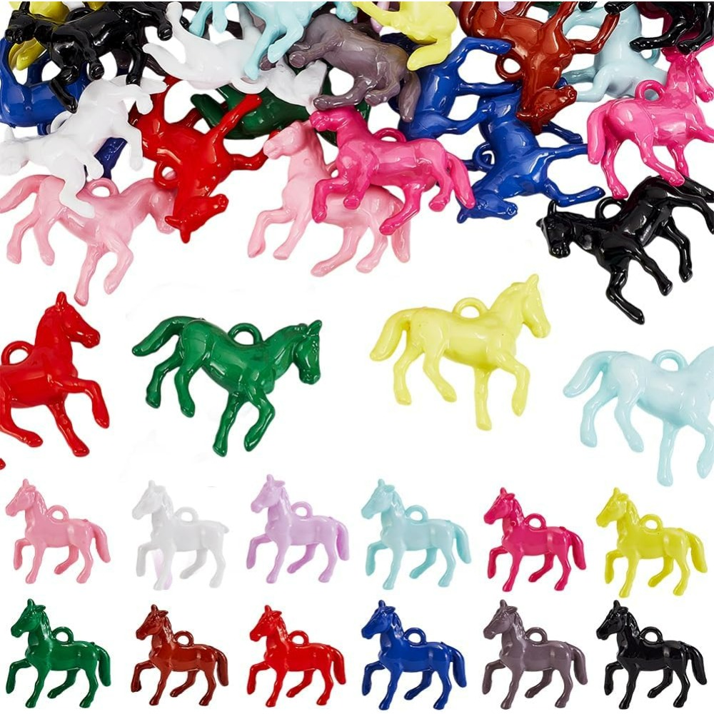 Resin Craft Kit - 48 Uds. Colgantes acrílicos opacos, 12