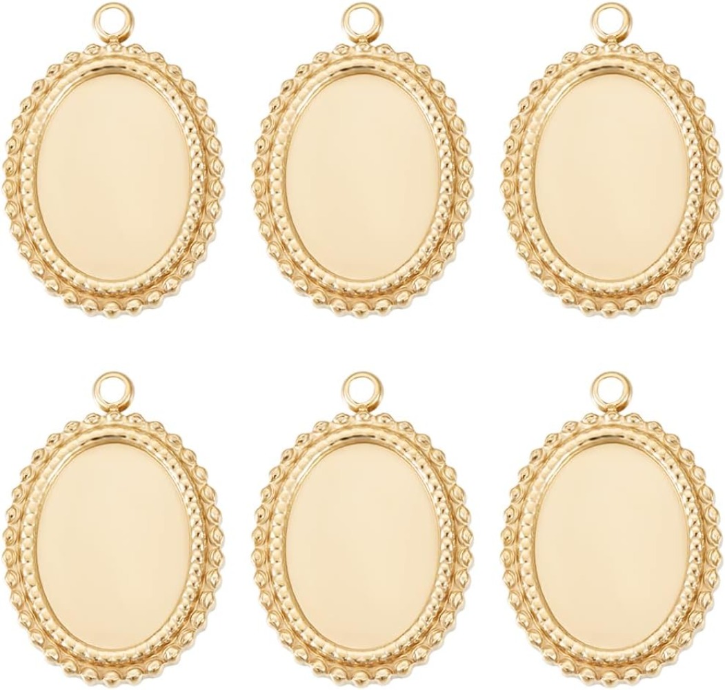 Bezels Set Pendant - 6 uds ajustes de cabujón dijes
