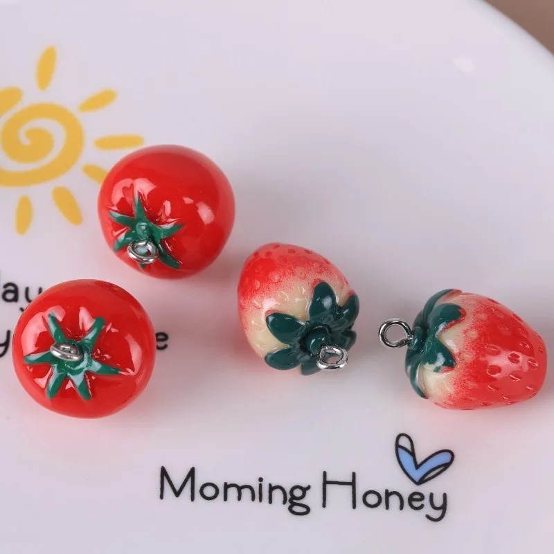 Resin Crafts Diy - 10 piezas de colgantes de frutas