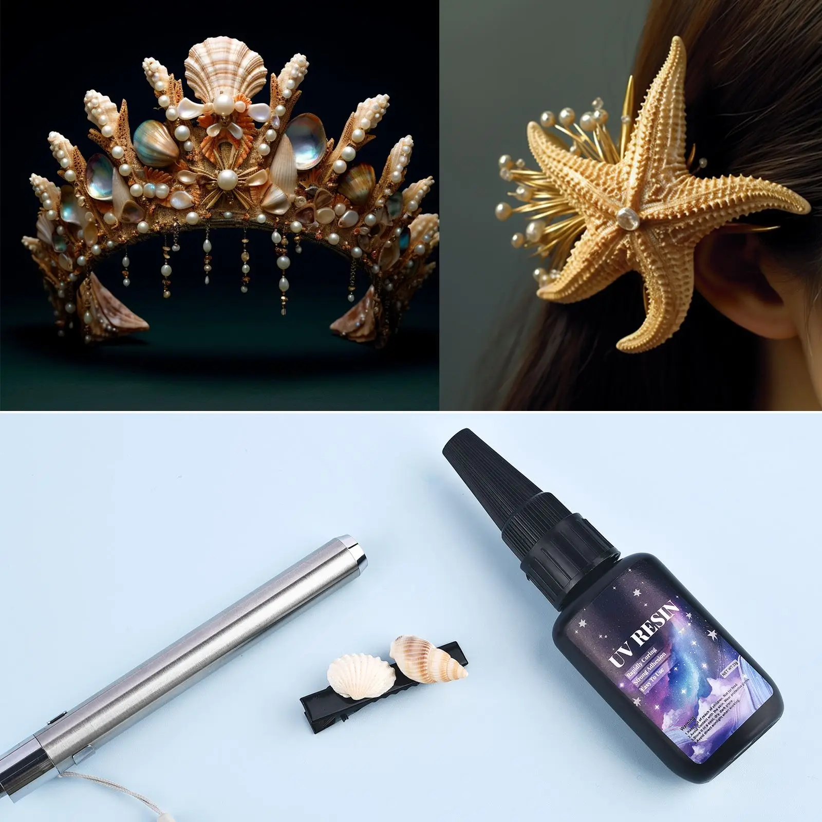 Resin Craft Material - Pegamento de Resina UV de Secado
