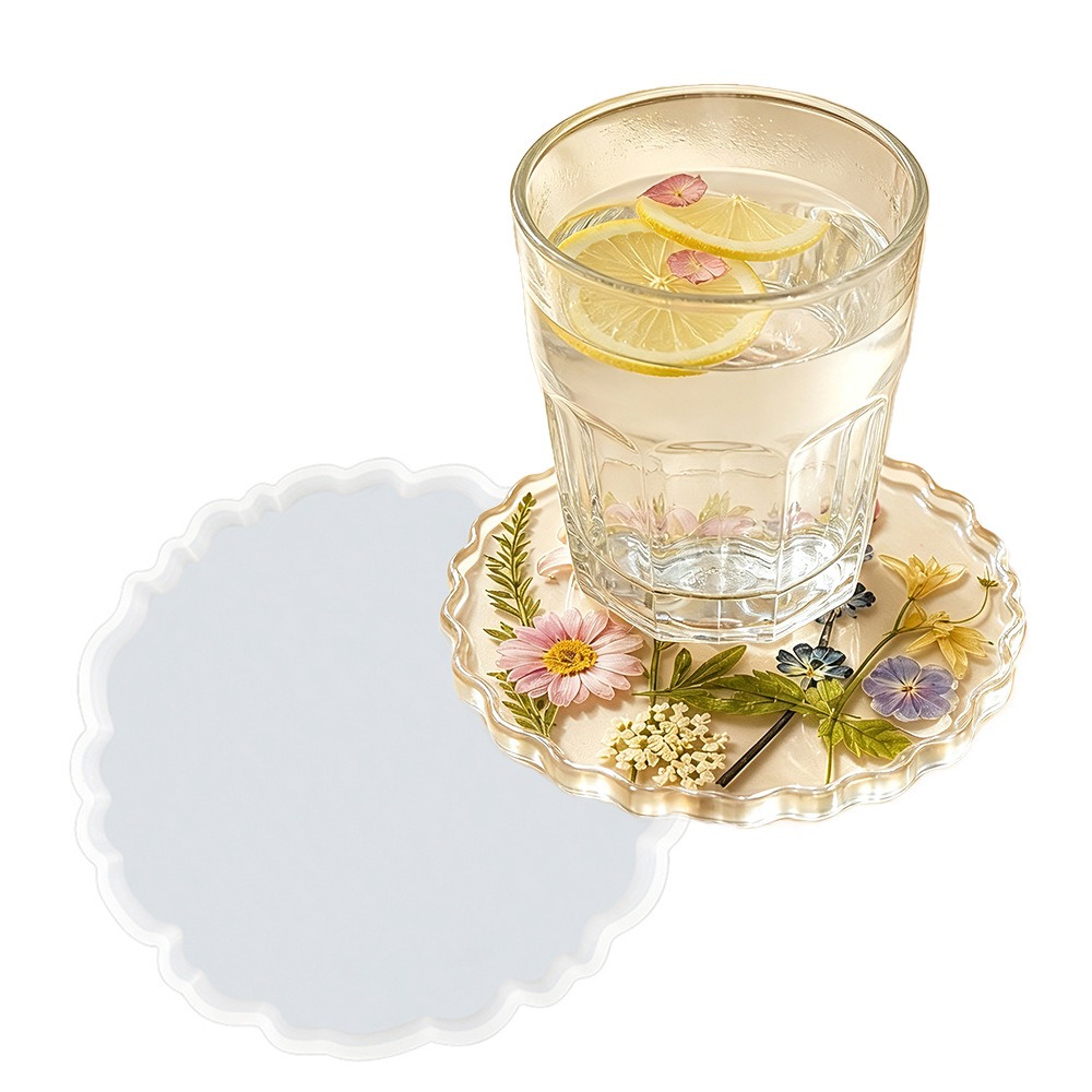 Flower Preservation Resin - Molde de silicona S0325 para posavasos