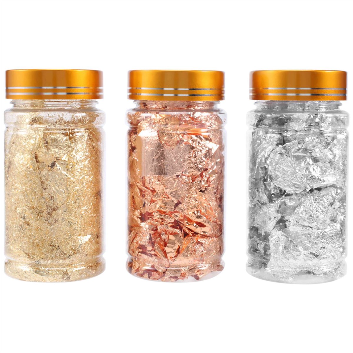 Exquisitos copos de lámina dor - Gold Foil Flakes reseña y precio