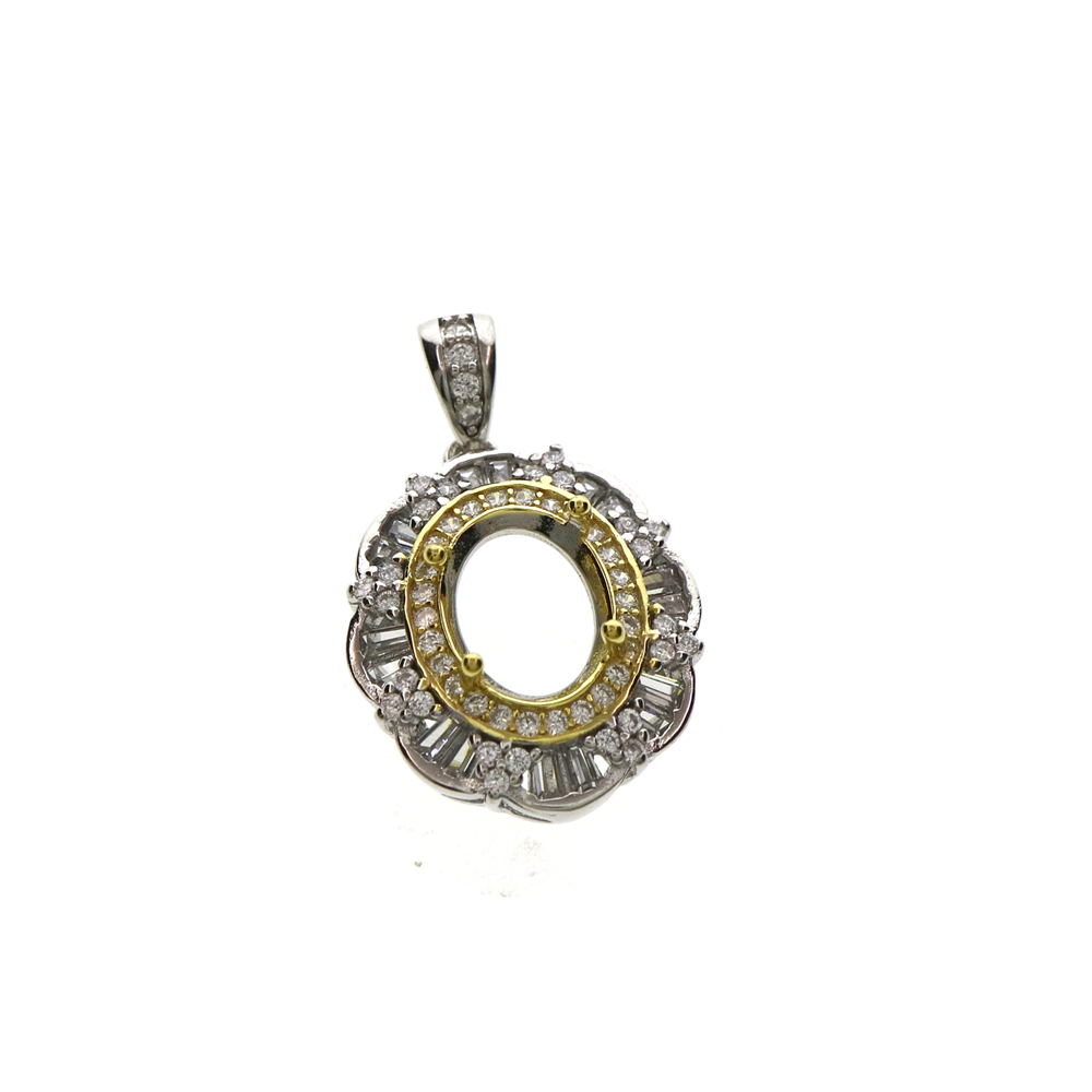 Bisagra ovalada de varios tama - Bezels Set Pendant reseña y precio