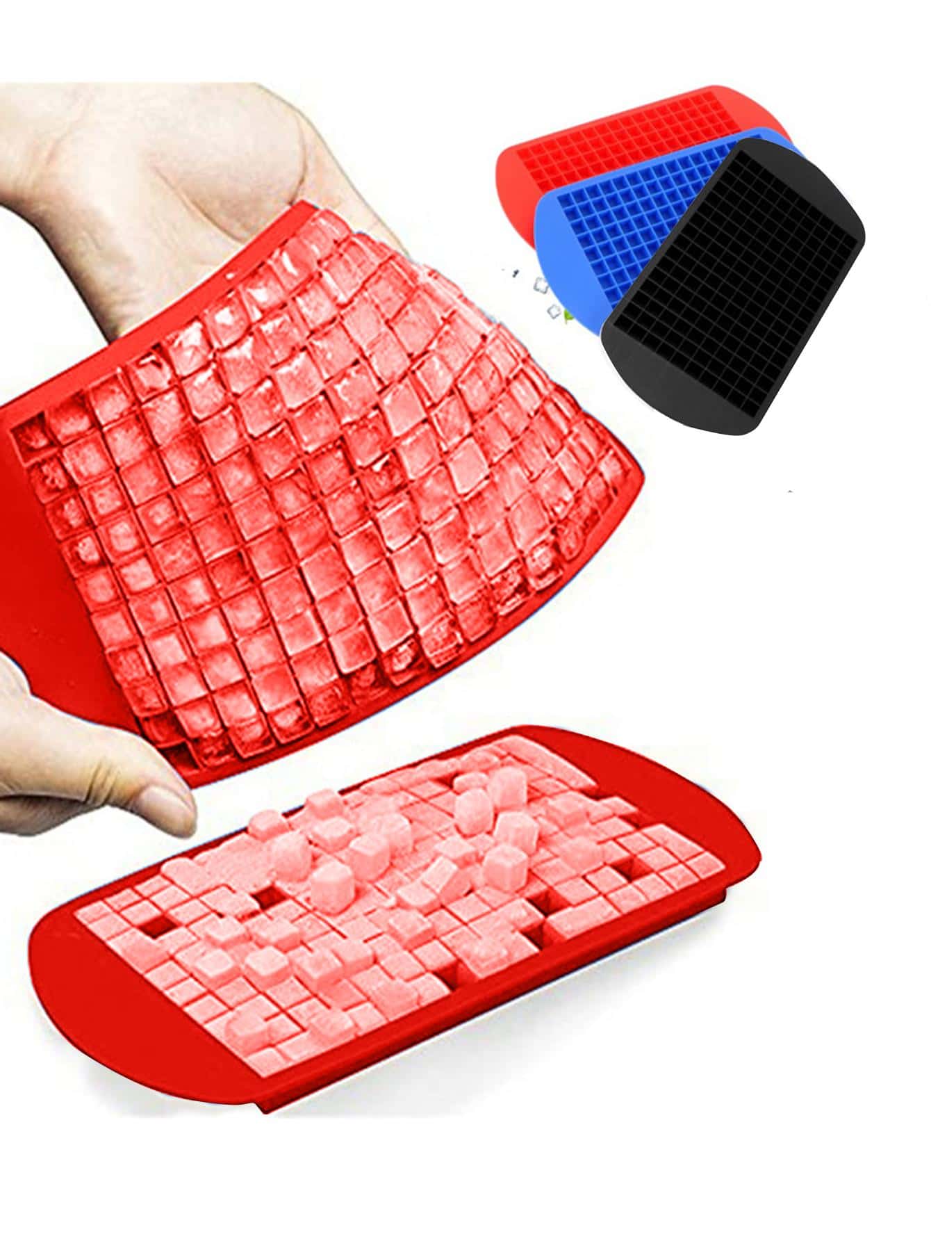 Bandeja de silicona para hielo - Silicone Mold Tray reseña y precio