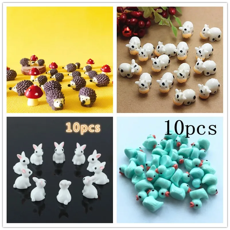 Lote de 10 piezas/erizo y vaca - Terrarium Moss Art reseña y precio
