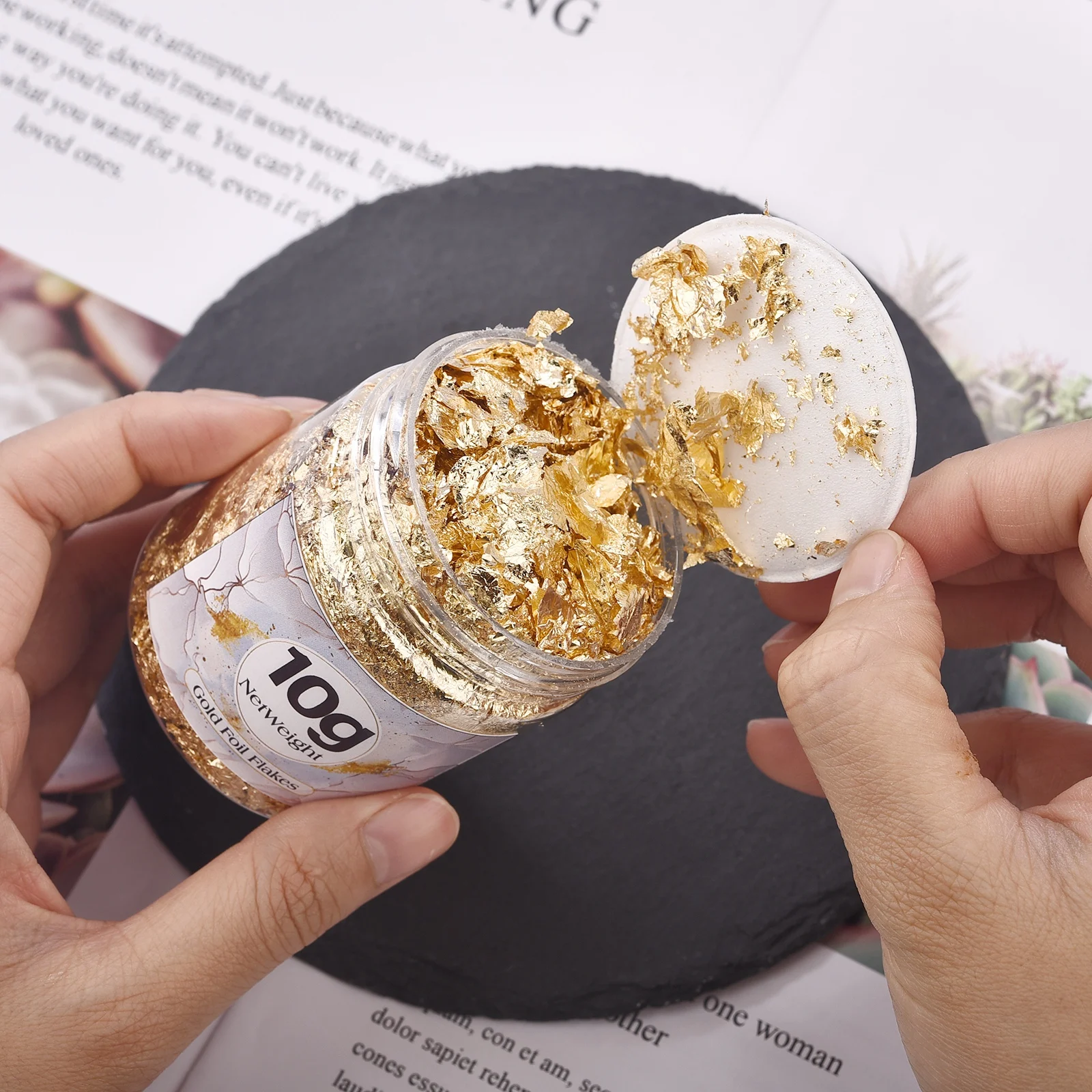 Moldes de resina epoxi de Colo - Gold Foil Flakes reseña y precio