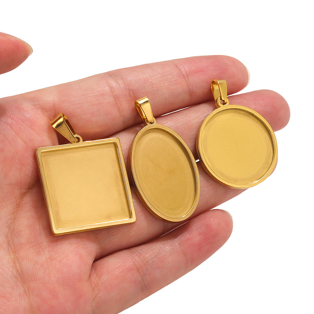 Bandeja Base de cabujón colgan - Bezels Set Pendant reseña y precio