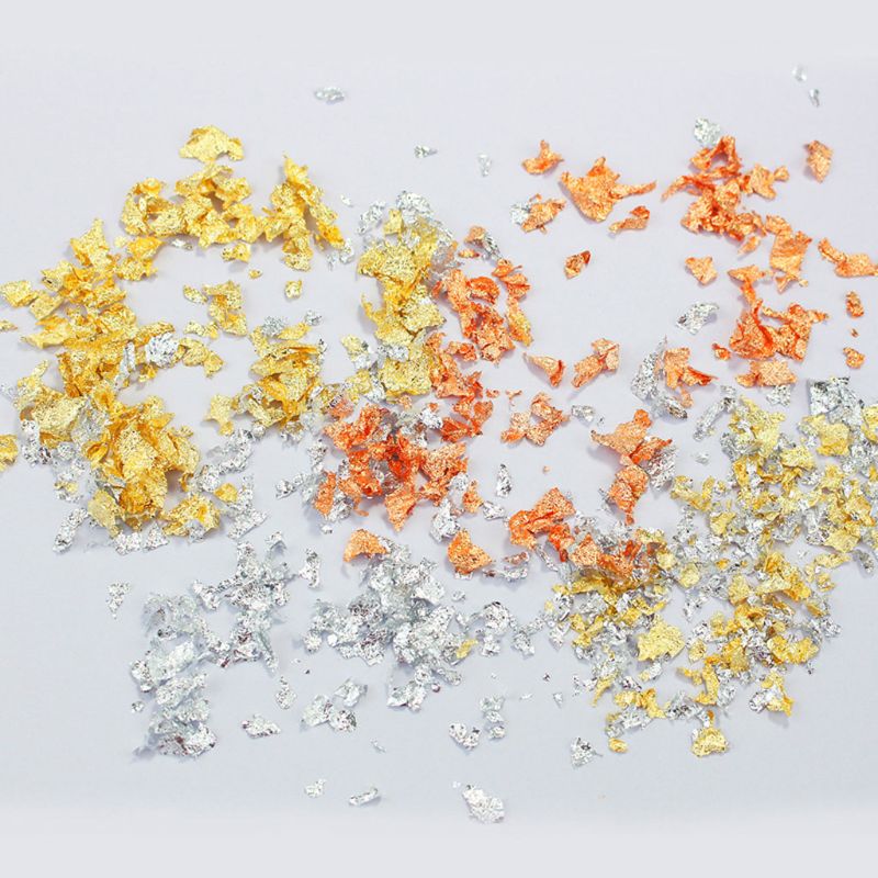 3 cajas de escamas de hojas do - Gold Foil Flakes reseña y precio