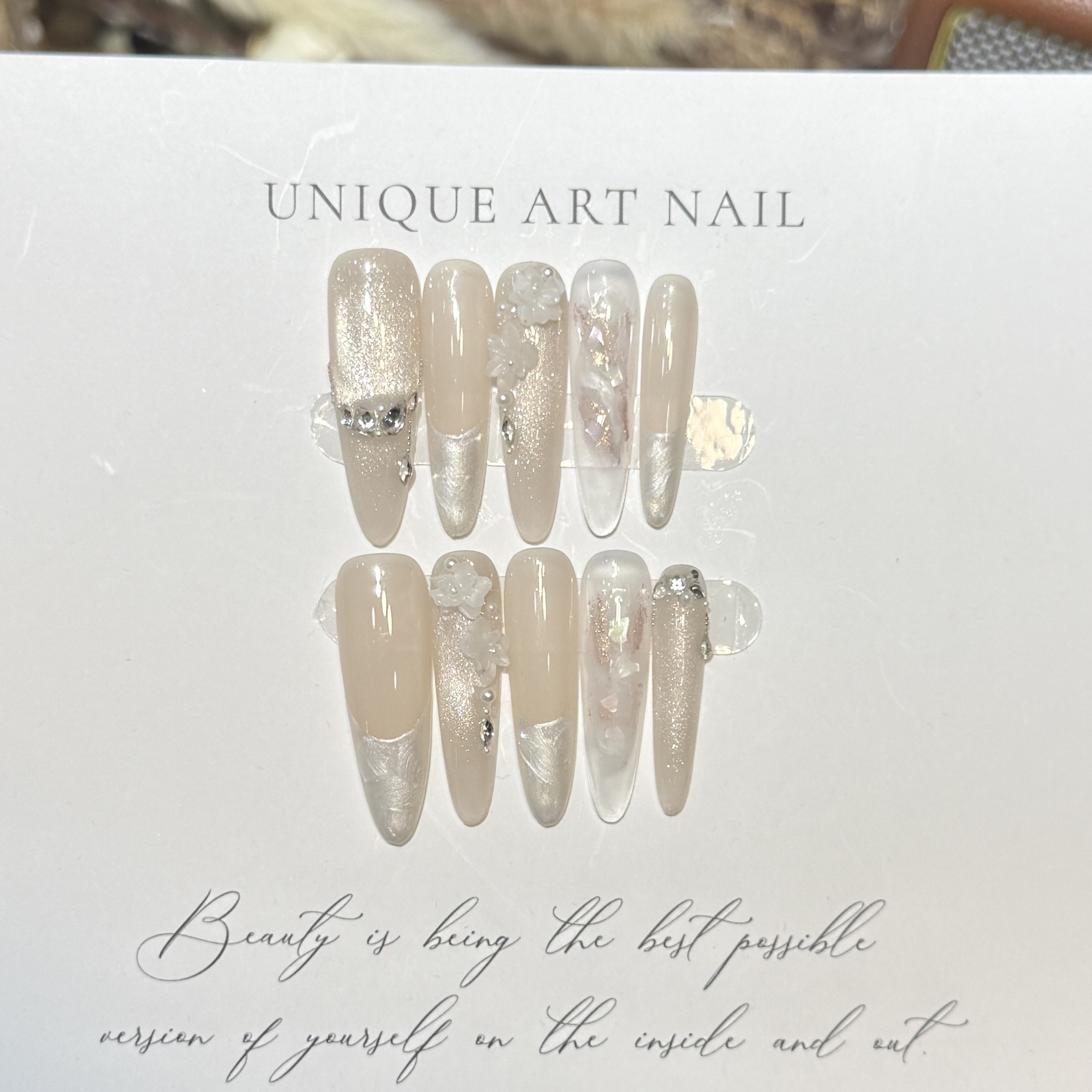 Presione en las uñas 10 Uds. M - Resin Craft Material reseña y precio