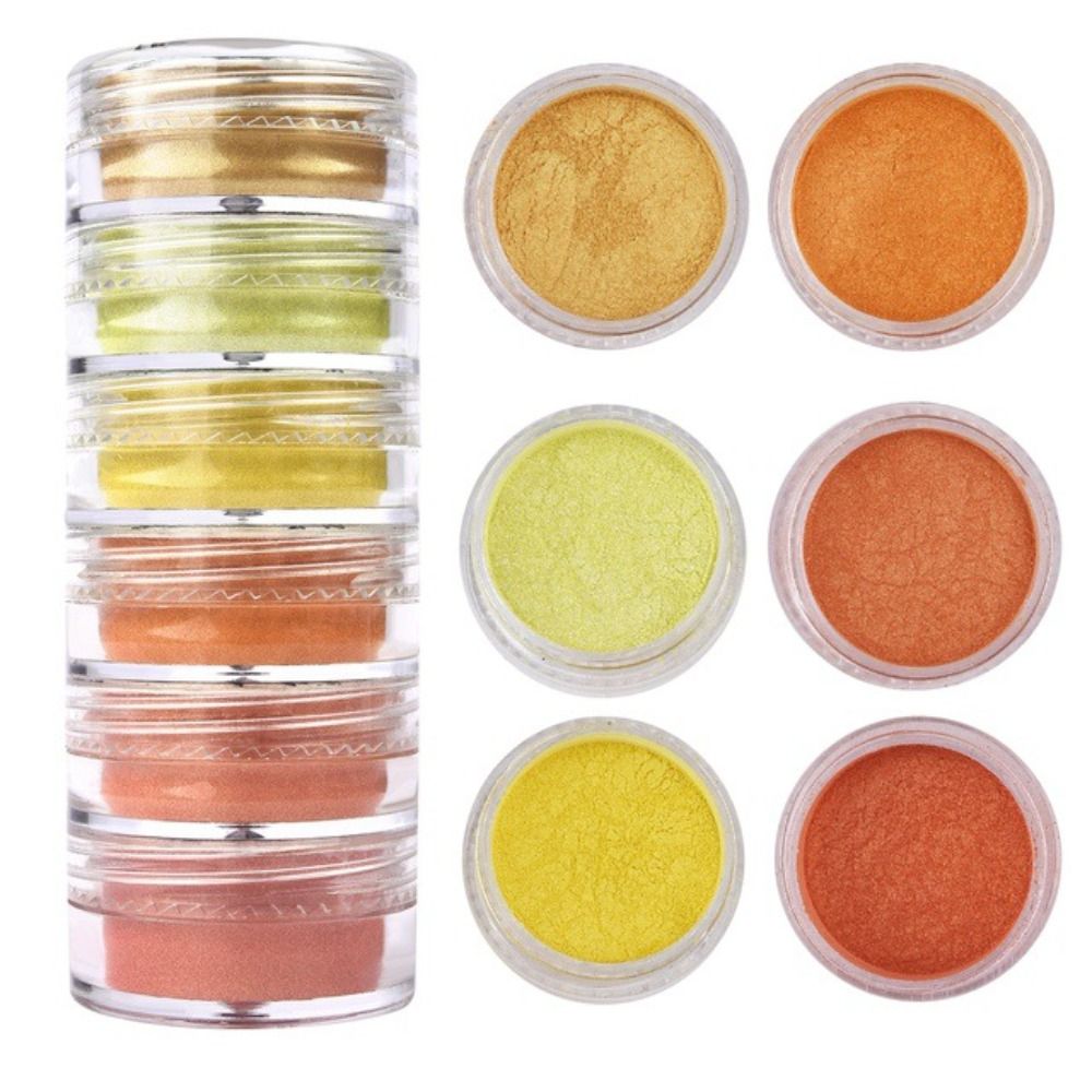 Juego de 6 Colores de Polvo de - Resin Pigment Set reseña y precio