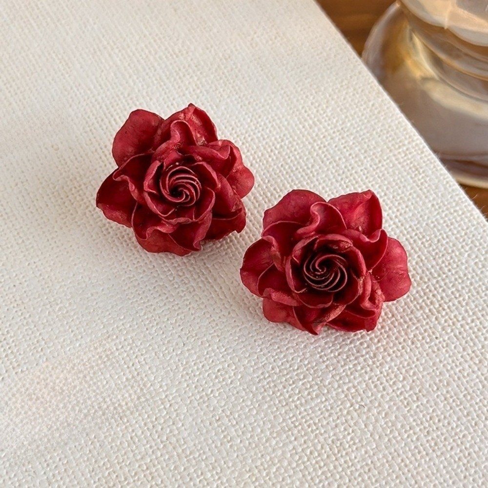 Pendientes de Rosa Artificial  - Flower Preservation Resin reseña y precio