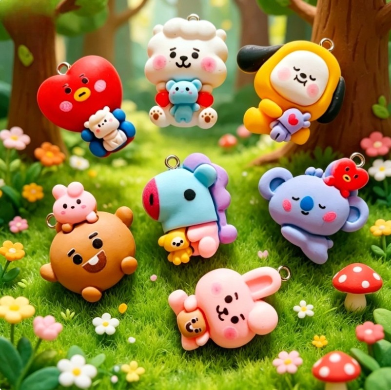 7 piezas de dijes de resina BT - Resin Craft Material reseña y precio