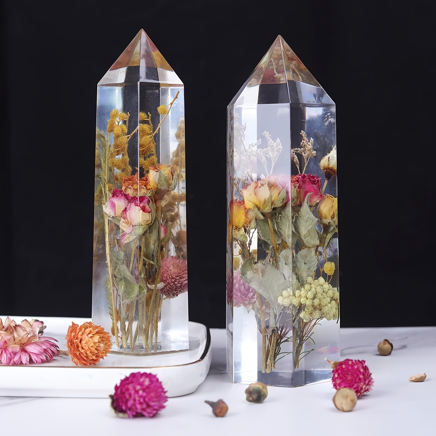 1 unidad de moldes de silicona - Flower Preservation Resin reseña y precio