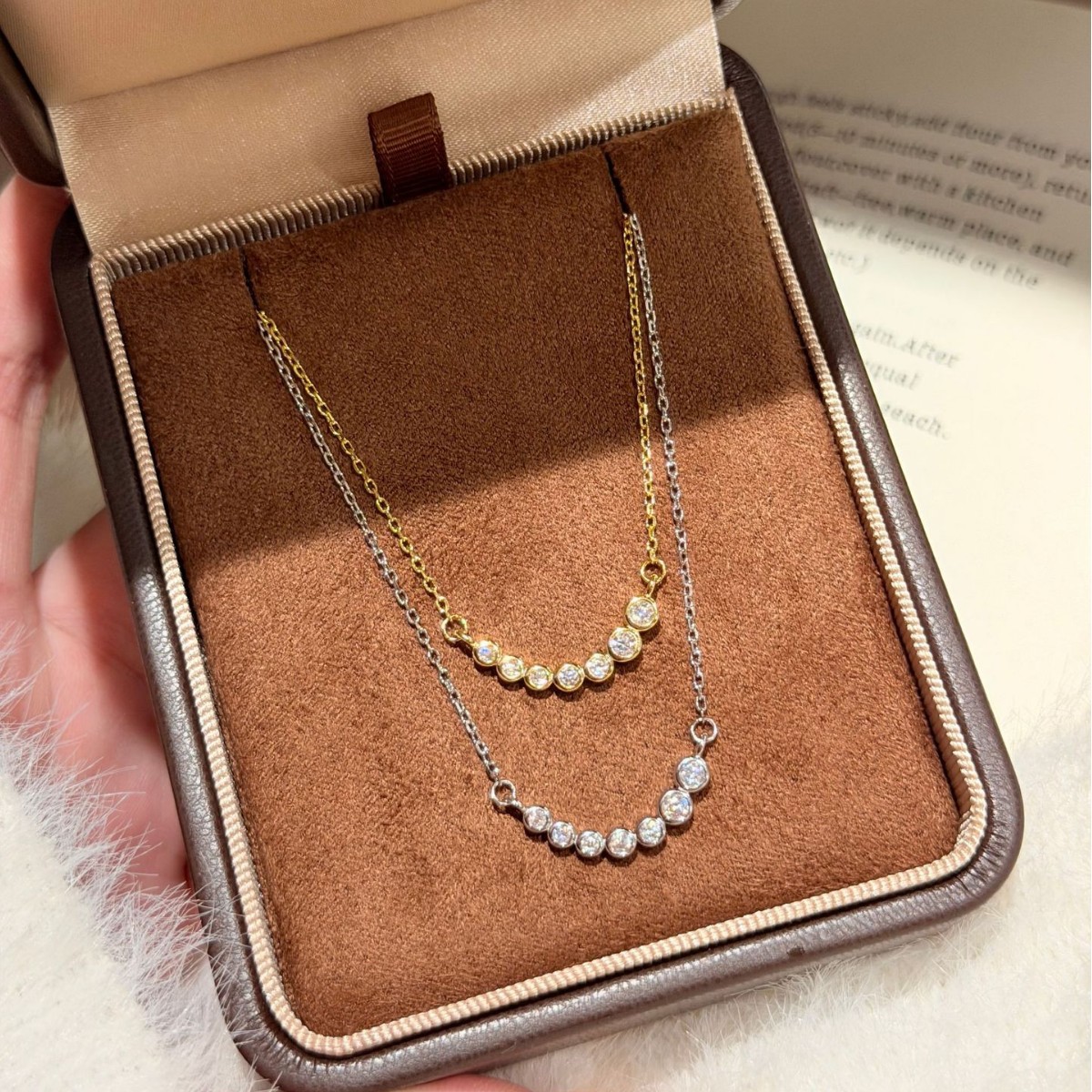 Collar con Colgante de Moissan - Bezels Set Pendant reseña y precio