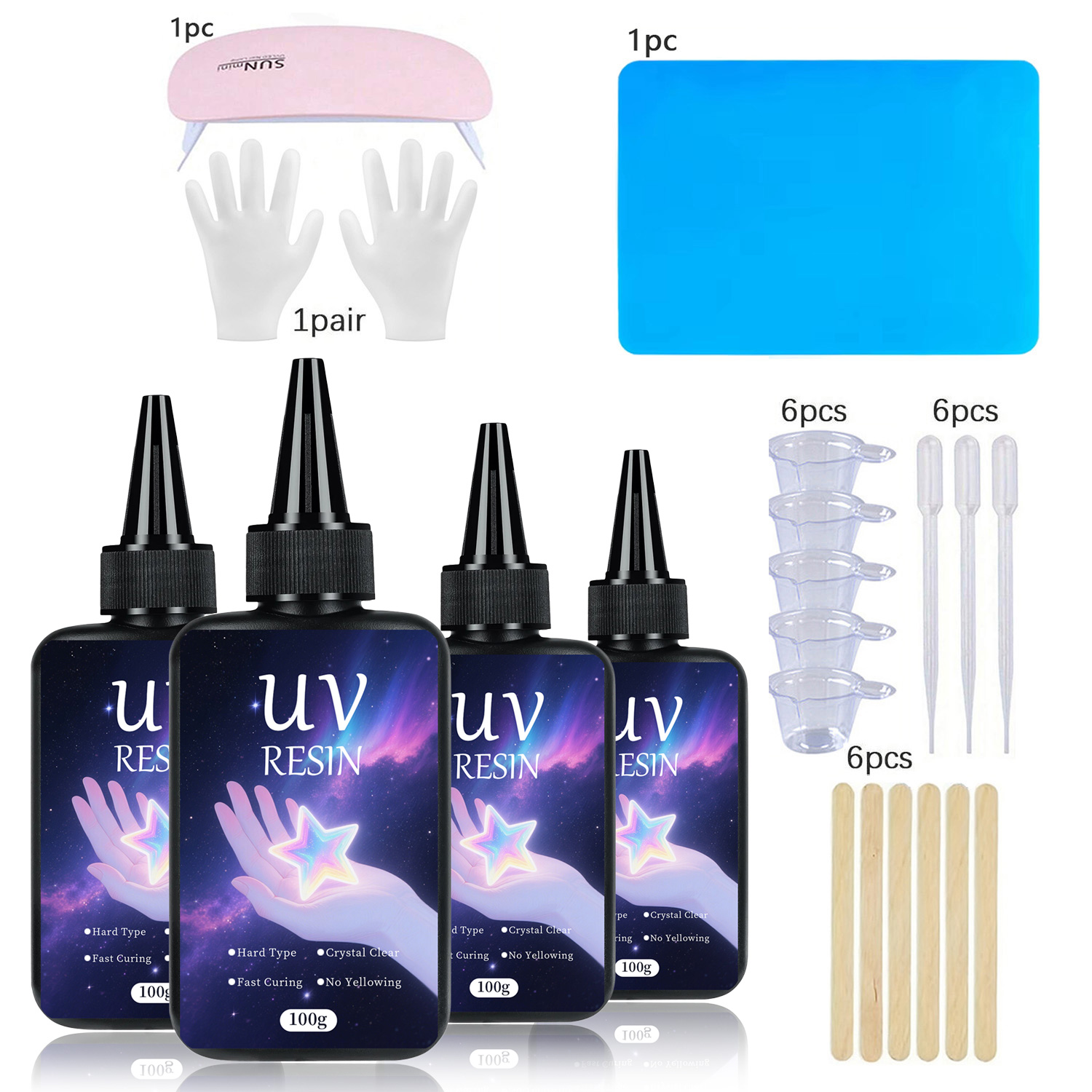 Kit de resina UV con herramien - Epoxy Uv Resin Kit reseña y precio