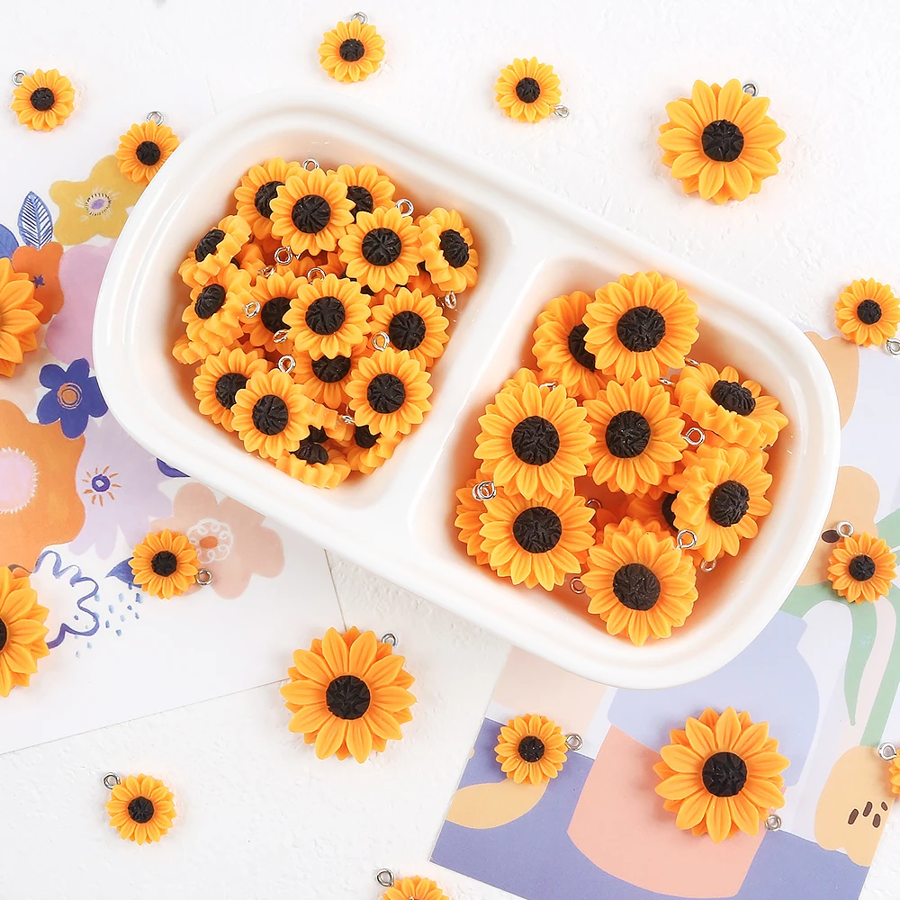 10 Uds. De dijes de girasol de - Flower Preservation Resin reseña y precio