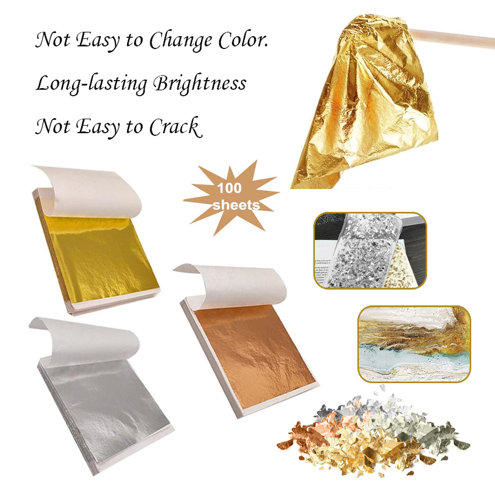 100 Uds. Hojas de aluminio de  - Gold Foil Flakes reseña y precio
