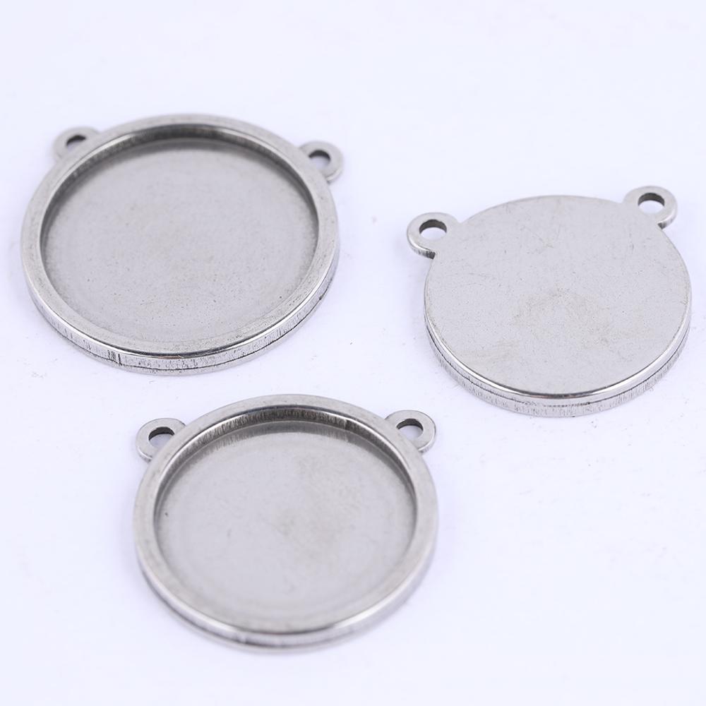 Base de cabujón en blanco de a - Bezels Set Pendant reseña y precio