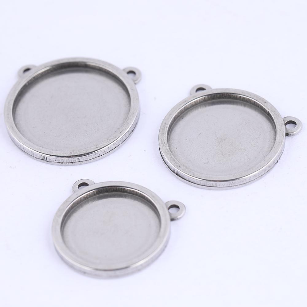 Base de cabujón en blanco de a - Bezels Set Pendant reseña y precio