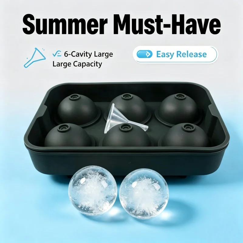 Molde para Hielo de 6 Cavidade - Silicone Mold Tray reseña y precio