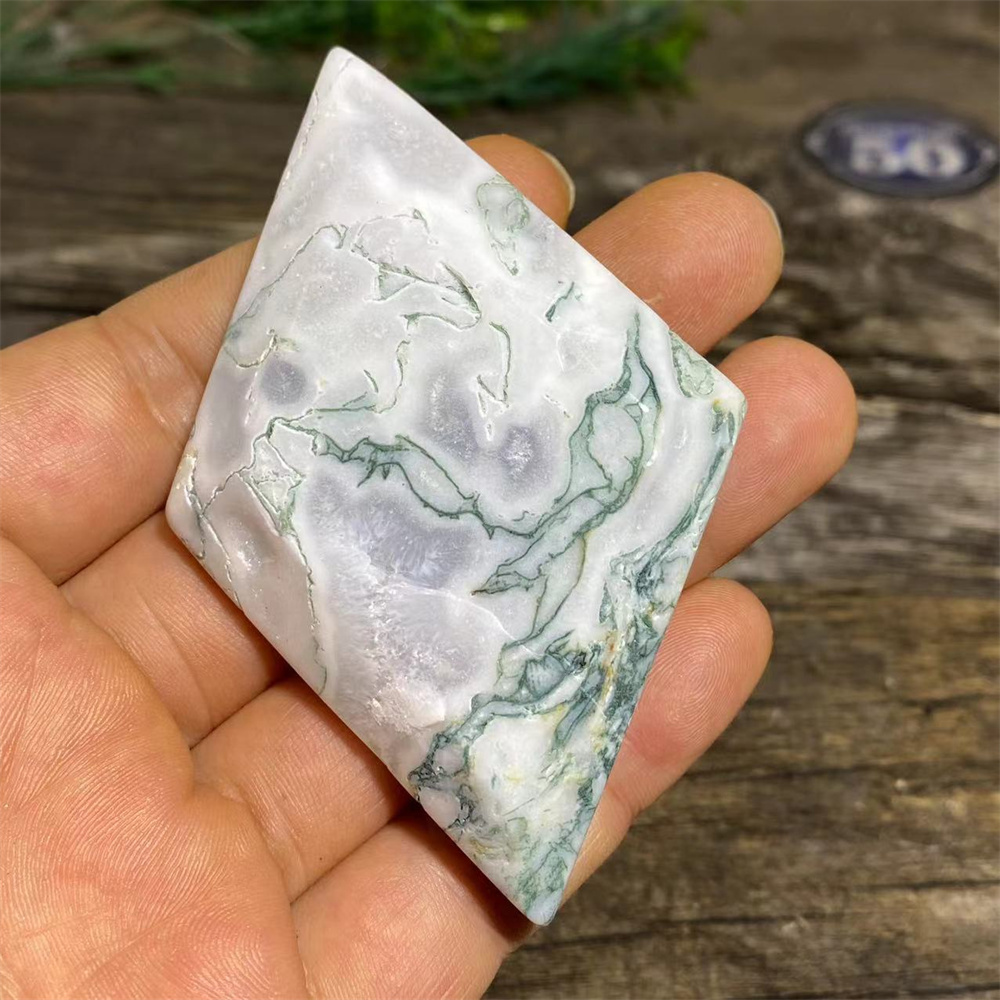 Cristal de Ágata Musgosa Natur - Terrarium Moss Art reseña y precio