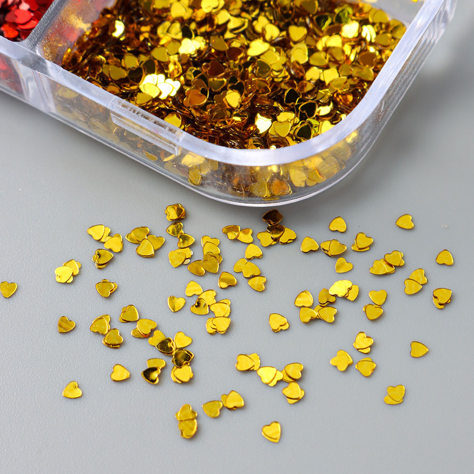 Lentejuelas de Uñas con Forma  - Gold Foil Flakes reseña y precio