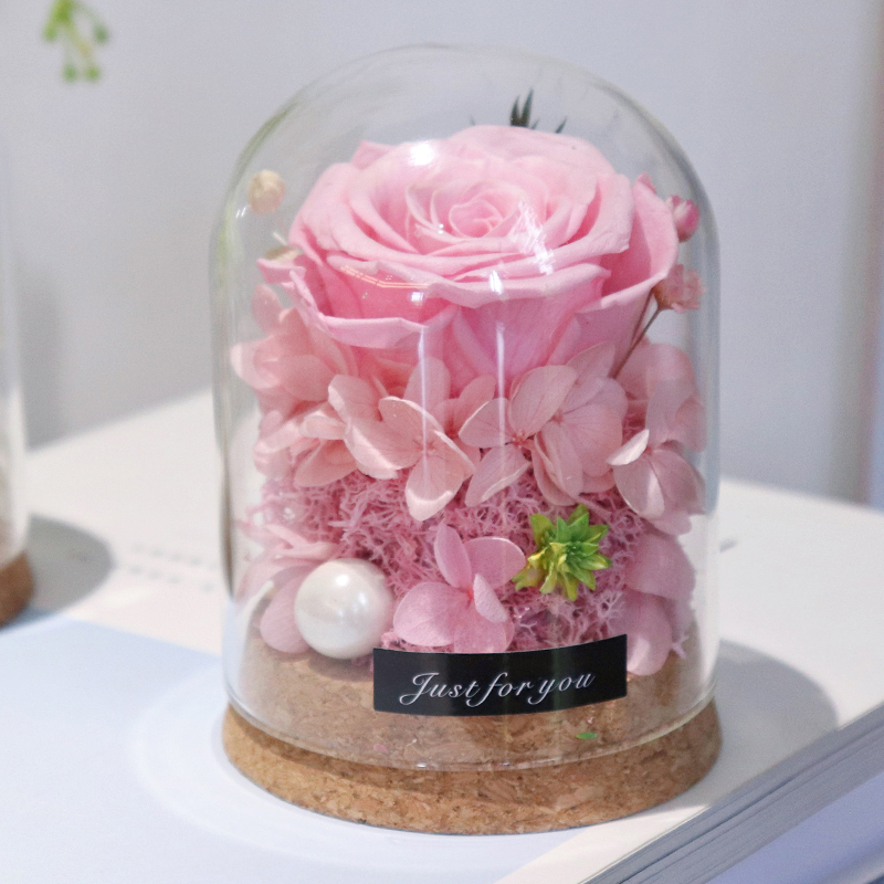 Botella de los deseos de rosas - Flower Preservation Resin reseña y precio