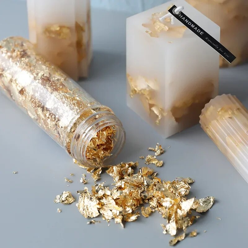 Escamas de papel de aluminio m - Gold Foil Flakes reseña y precio