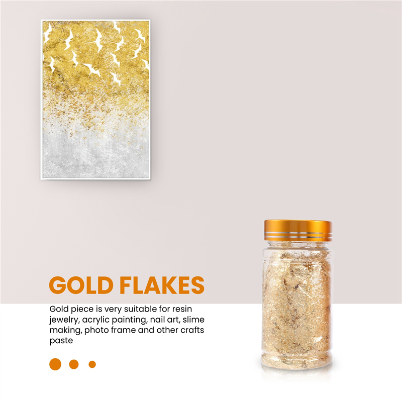 ABEZ-escamas de lámina dorada  - Gold Foil Flakes reseña y precio